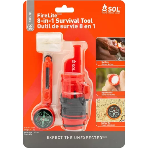 کیت SOL مدل FireLite 8 in 1 survival tool