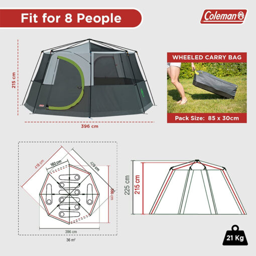 چادر کمپینگ COLEMAN Octang 8