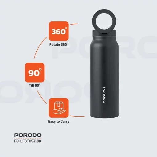 بطری آب PORODO MAGSAFE PD-LFST053-BK