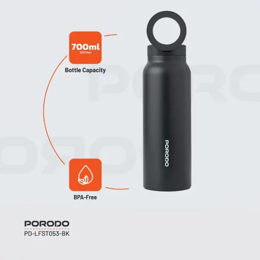 بطری آب PORODO MAGSAFE PD-LFST053-BK