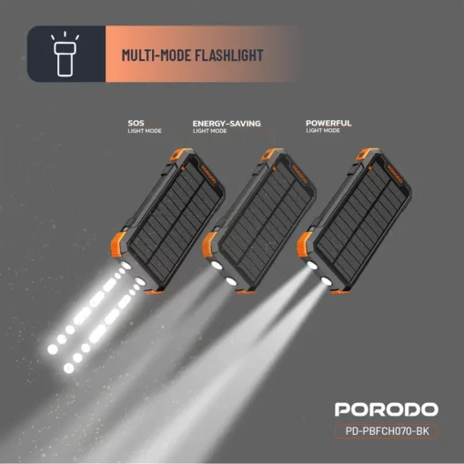پاوربانک سولار PORODO PB070 - Image 6