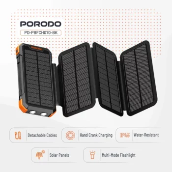پاوربانک سولار PORODO PB070 - Image 3