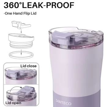ماگ دو جداره SANTECO KARIBA 500 ml - Image 3