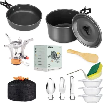 ست ظروف کمپينگ Green Lion 10IN1 Camping Cookware - Image 2