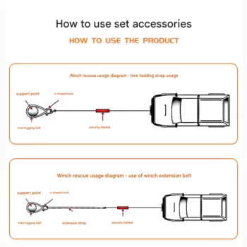 کيت ريکاوری خودرو 4 تکه 8 تن ALL-TOP - Image 7